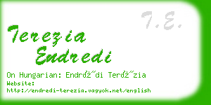 terezia endredi business card